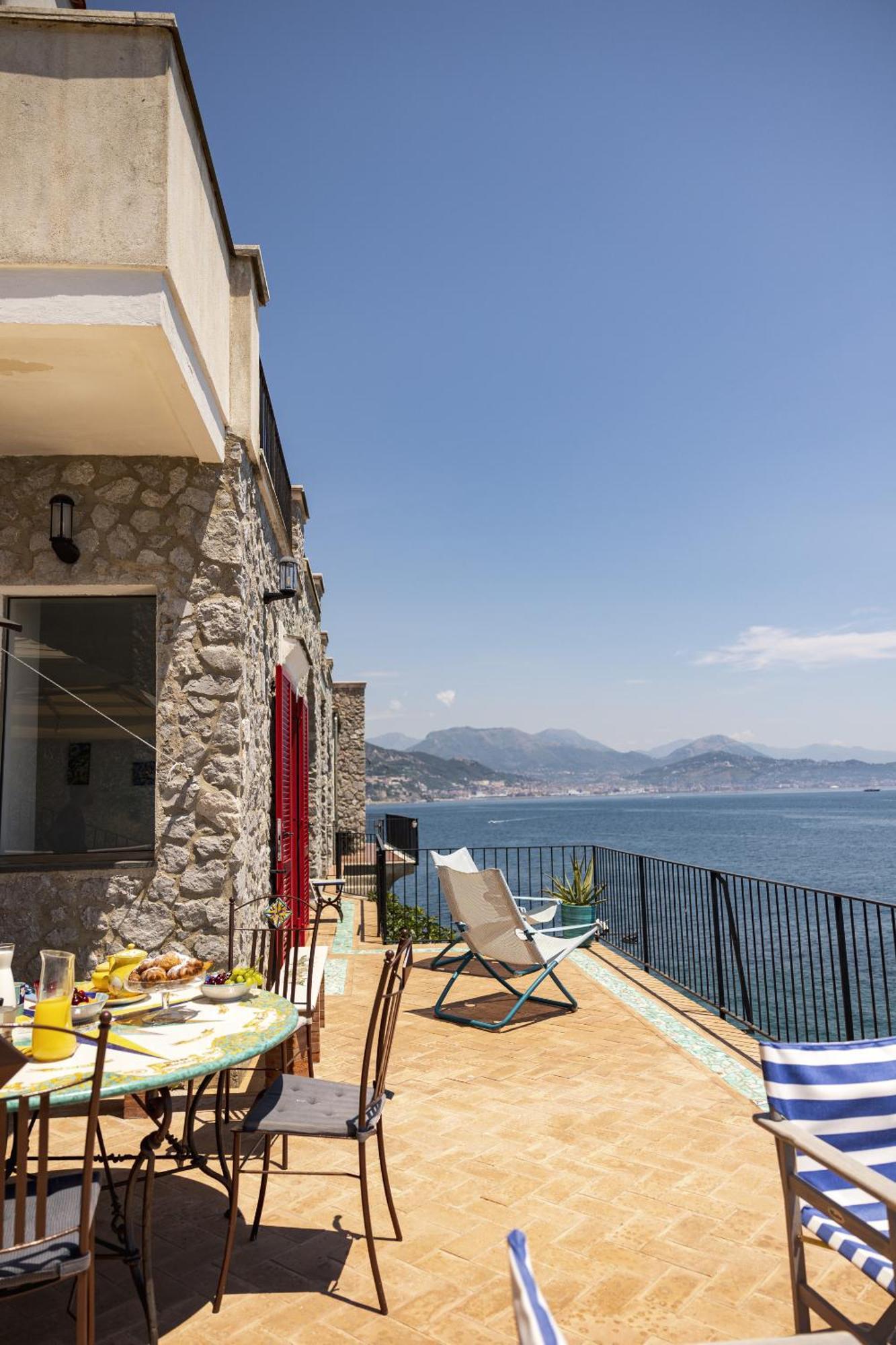 Villa Levante - Direct Sea Access - Full Sea View - Amalfi Coast Cetara Exterior foto